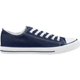 Unisex Trendi Canvas Sneaker Blue Side